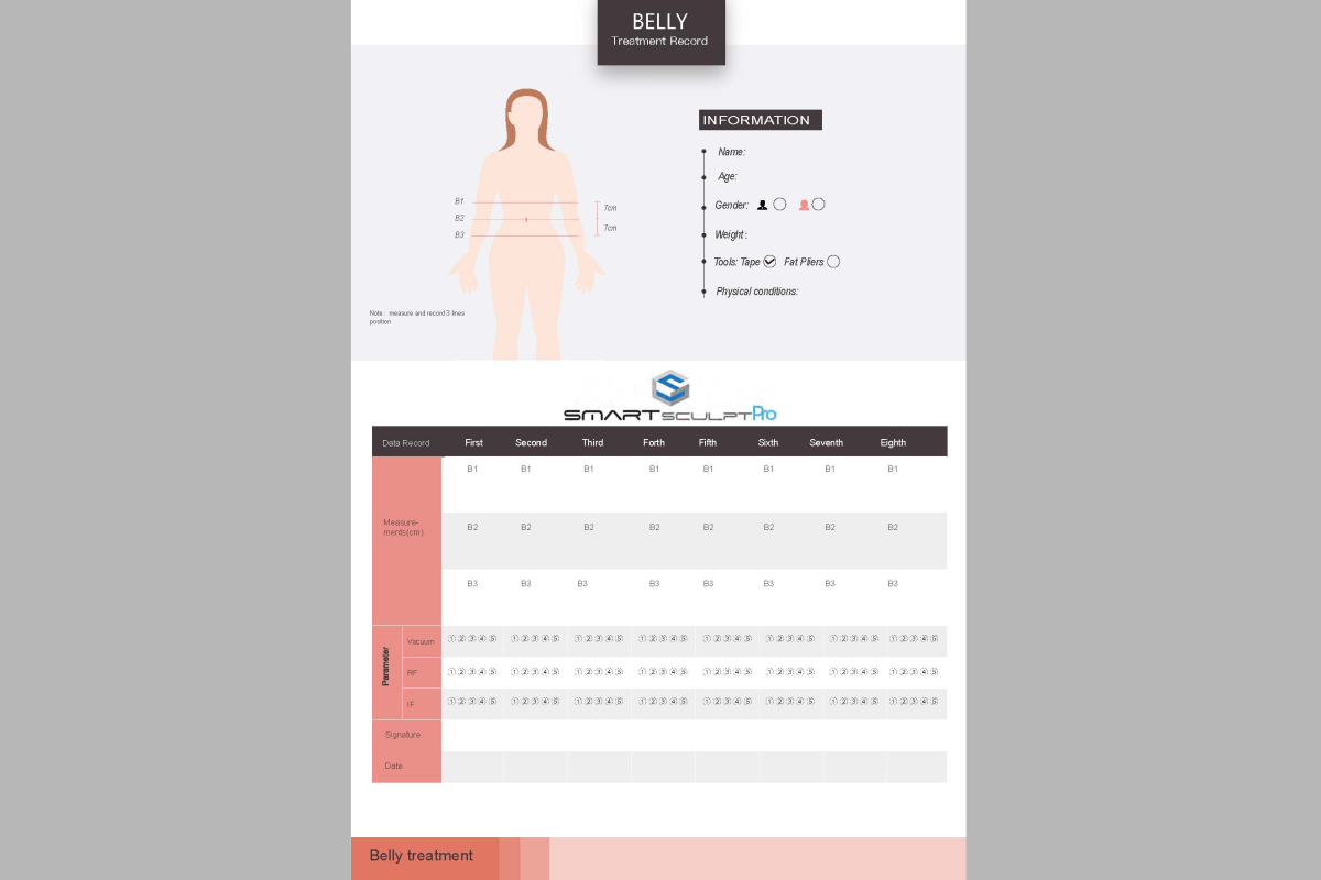 SMARTSculpt Pro Measurement Chart (50)